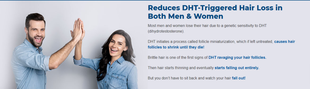Reduces DHT-Triggered Hair Loss in Both Men & Women - Profollica